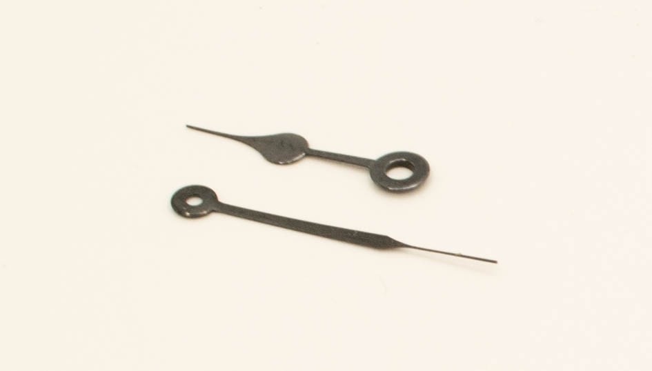 Genuine Elgin Factory NOS 16 Size Pocket Watch Hands Black Spade Minute Pair