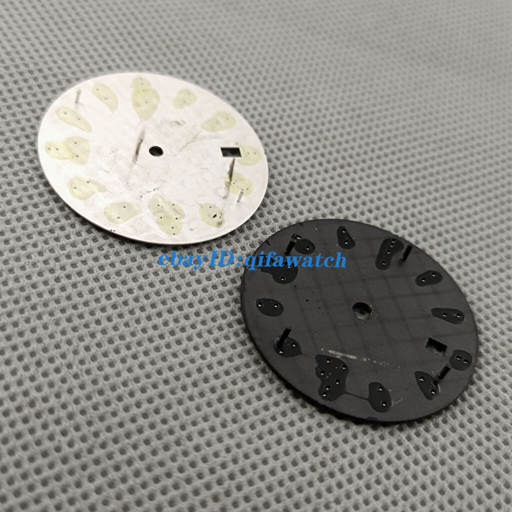 31mm gray/blue/black sterile date watch Dial with Hands Fit NH35 NH35A Movement