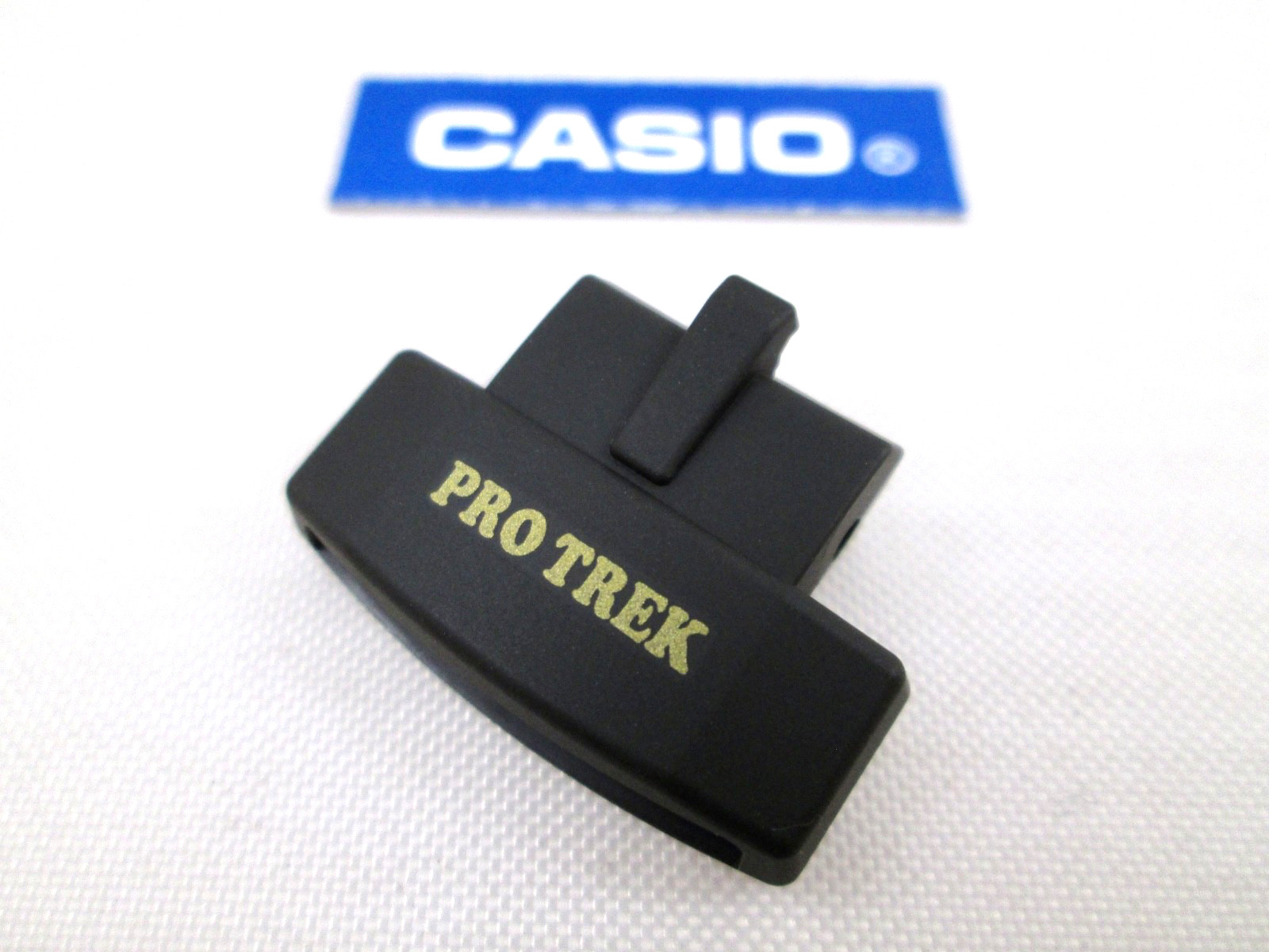 Genuine Casio PRW-3100G PRW-6000SG black resin band bottom cover, end piece @ 6