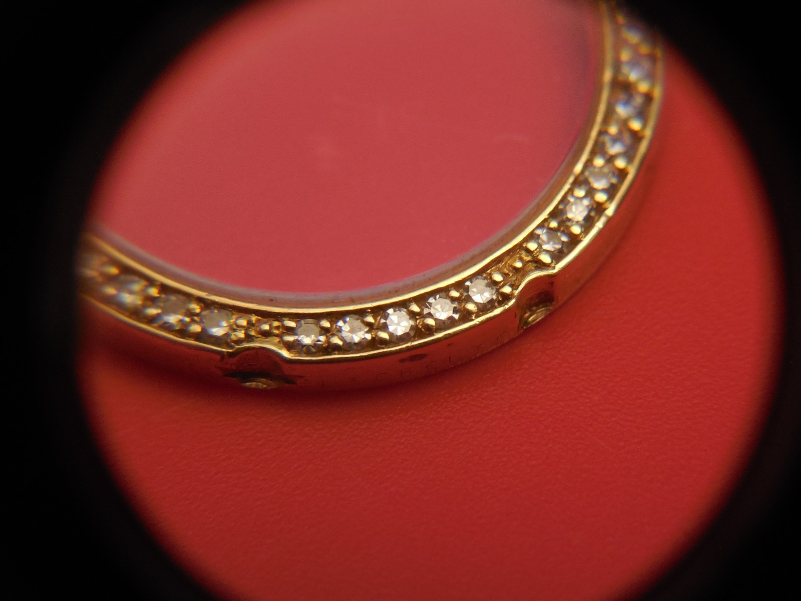 GENUINE EBEL 20MM 18K DIAMOND BEZEL WITH CRYSTAL FOR 24MM MINI SPORT CLASSIC
