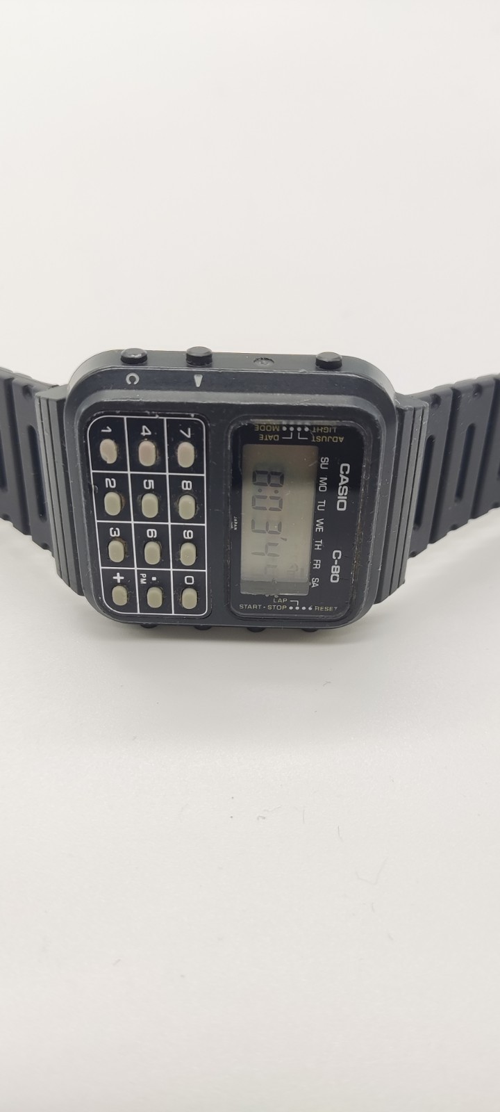 Casio C-80 Vintage Calculator Watch made in Japan – New Battery & Strap