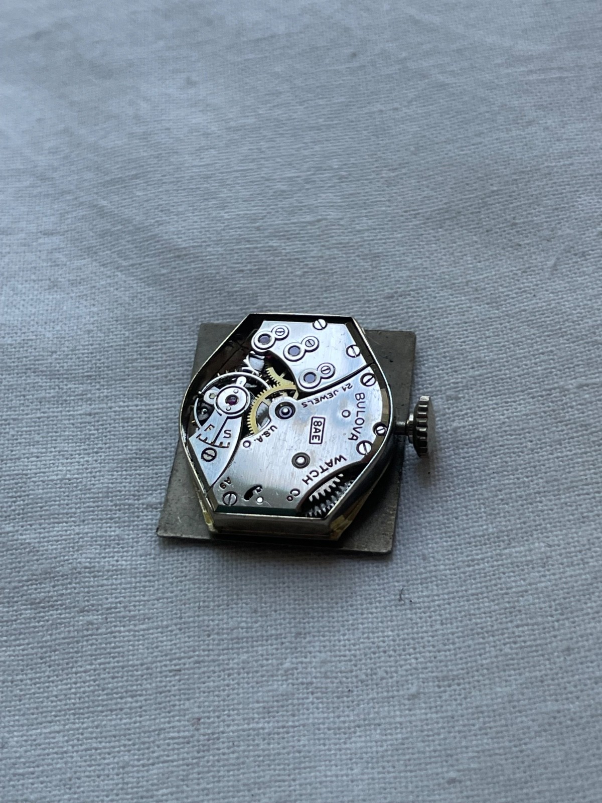 Bulova 8AE – movement for mens watch AS IS, lot1707