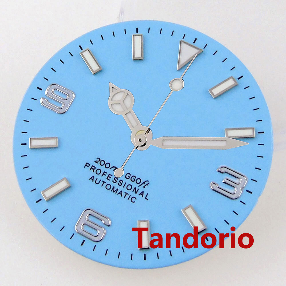 Bliger 29mm Watch Dial Face Fit NH35 NH36 Miyota 8215 ETA 2824 PT5000 Lume Index