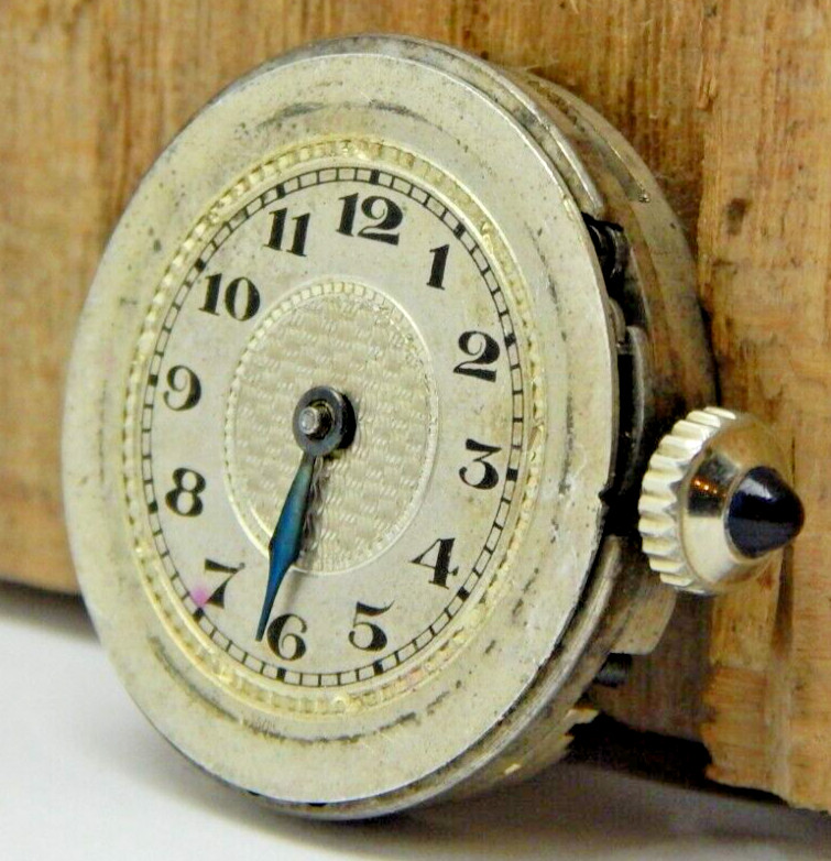 Vintage Sorority Watch Co 15 jewel 2 Adjustment wrist watch movement with dial