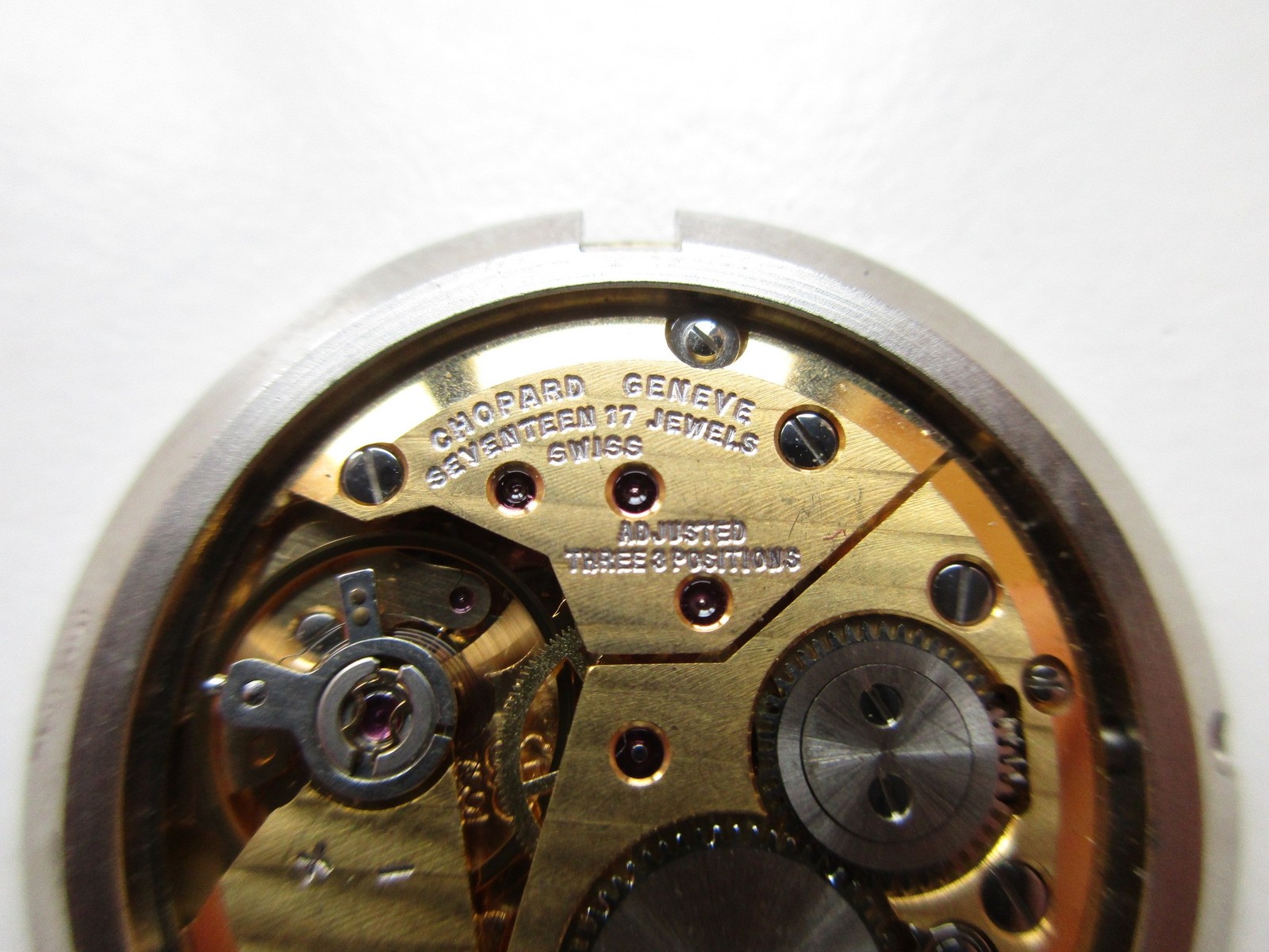 Peseux cal. 7001 – Chopard signed Swiss watch movement – sub seconds – running