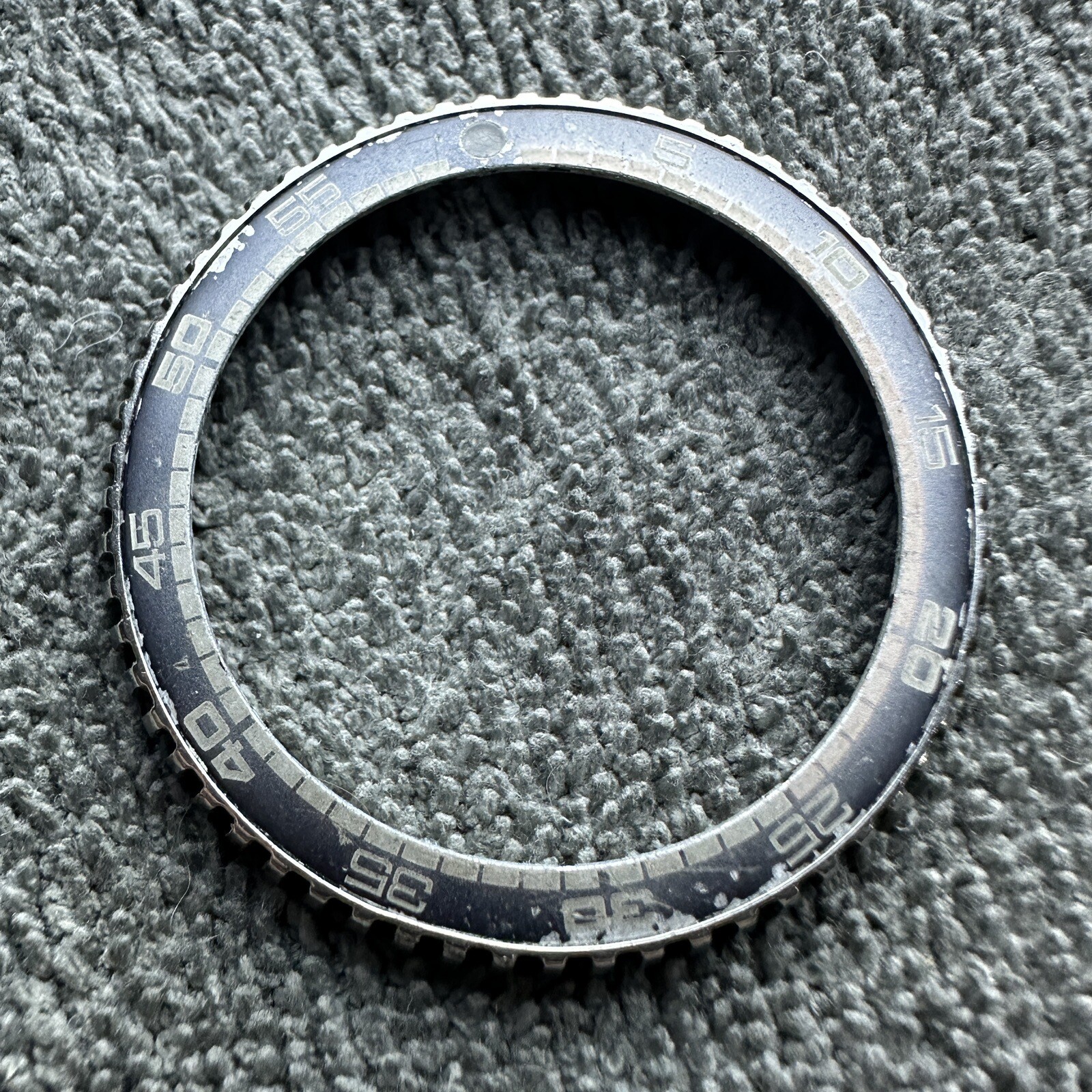 USED ORIGINAL GENUINE BEZEL FOR VINTAGE SEIKO 7006-8030 RALLY DIVER