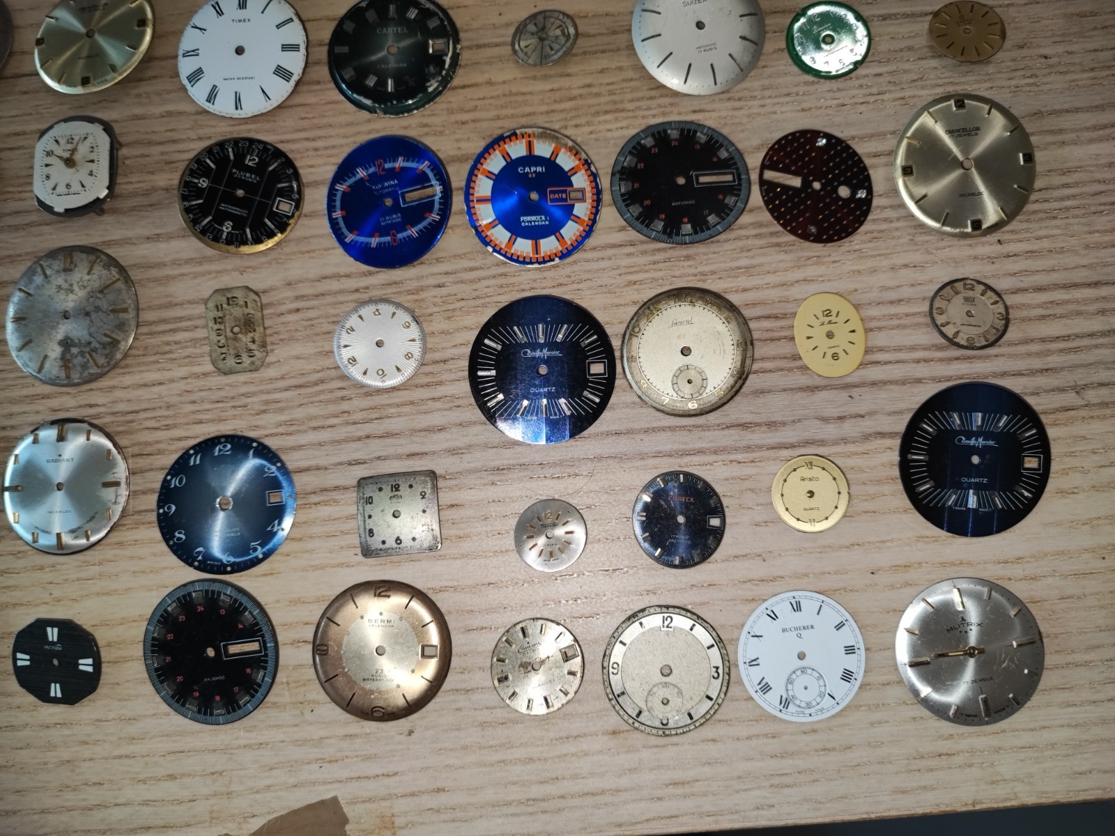 Mix Watch Dial lot random conditions and sizes