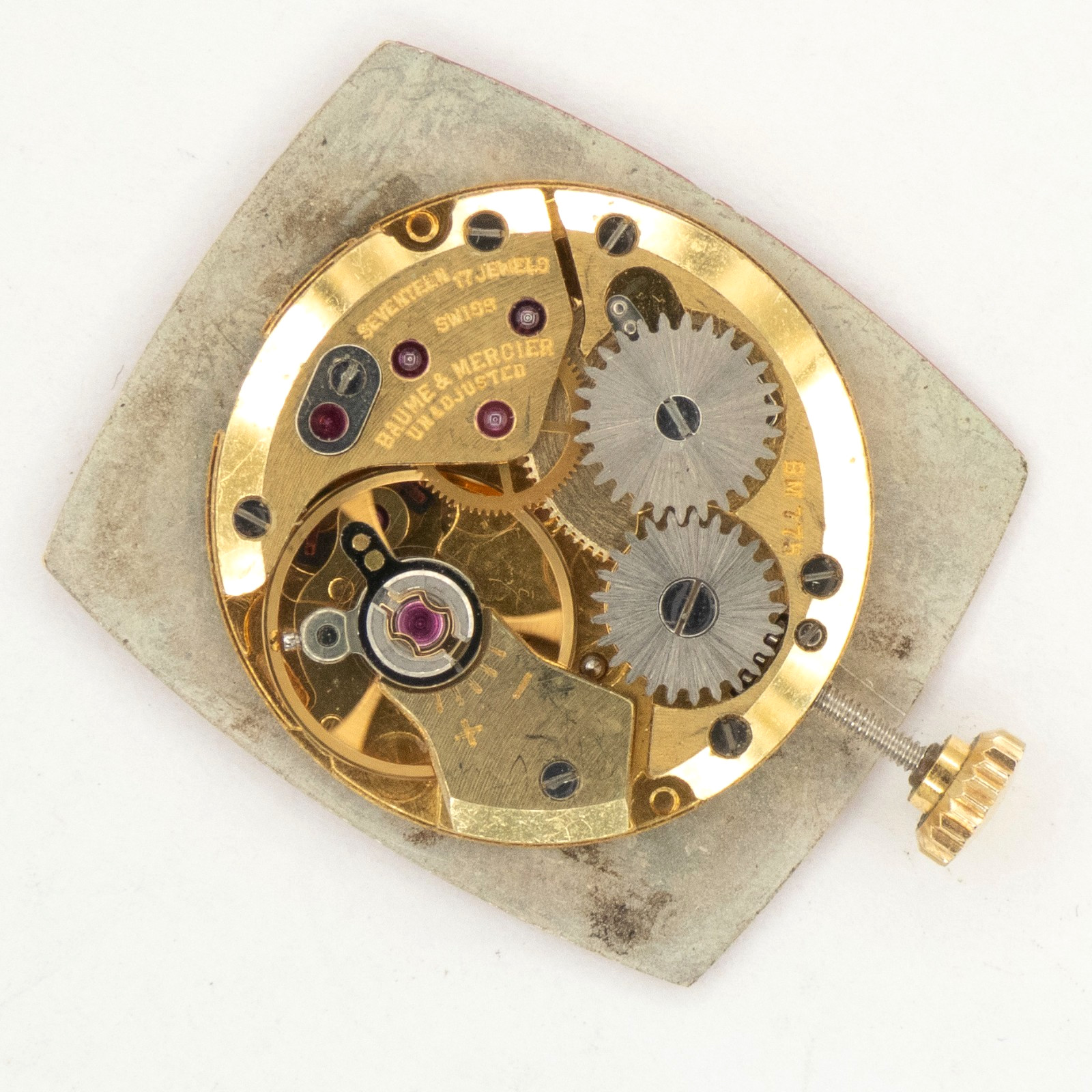 Vintage Baume & Mercier Caliber BM775 17-Jewel Wristwatch Movement, Runs
