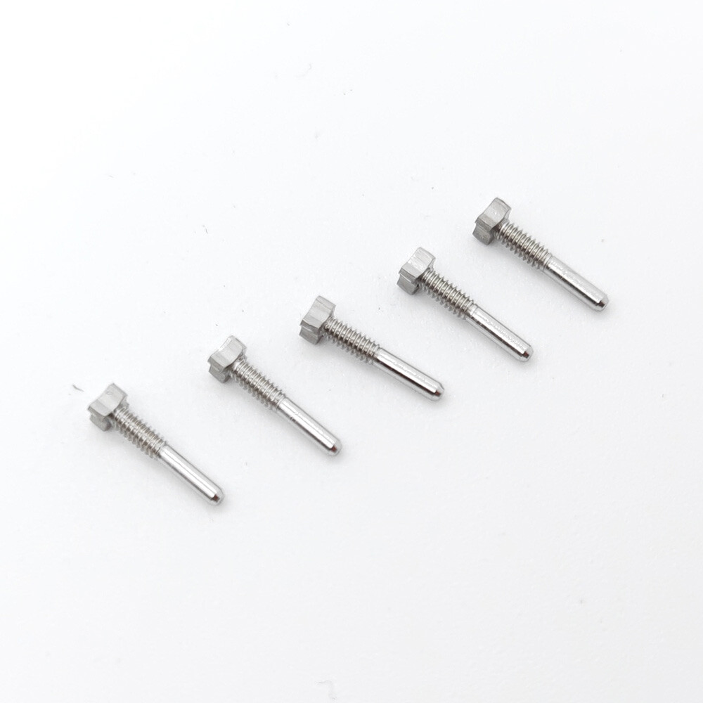5 PCS 4 Star Silver Steel Screw L8.62 H2.12 to 2.62 For Richard Mille Watch Case