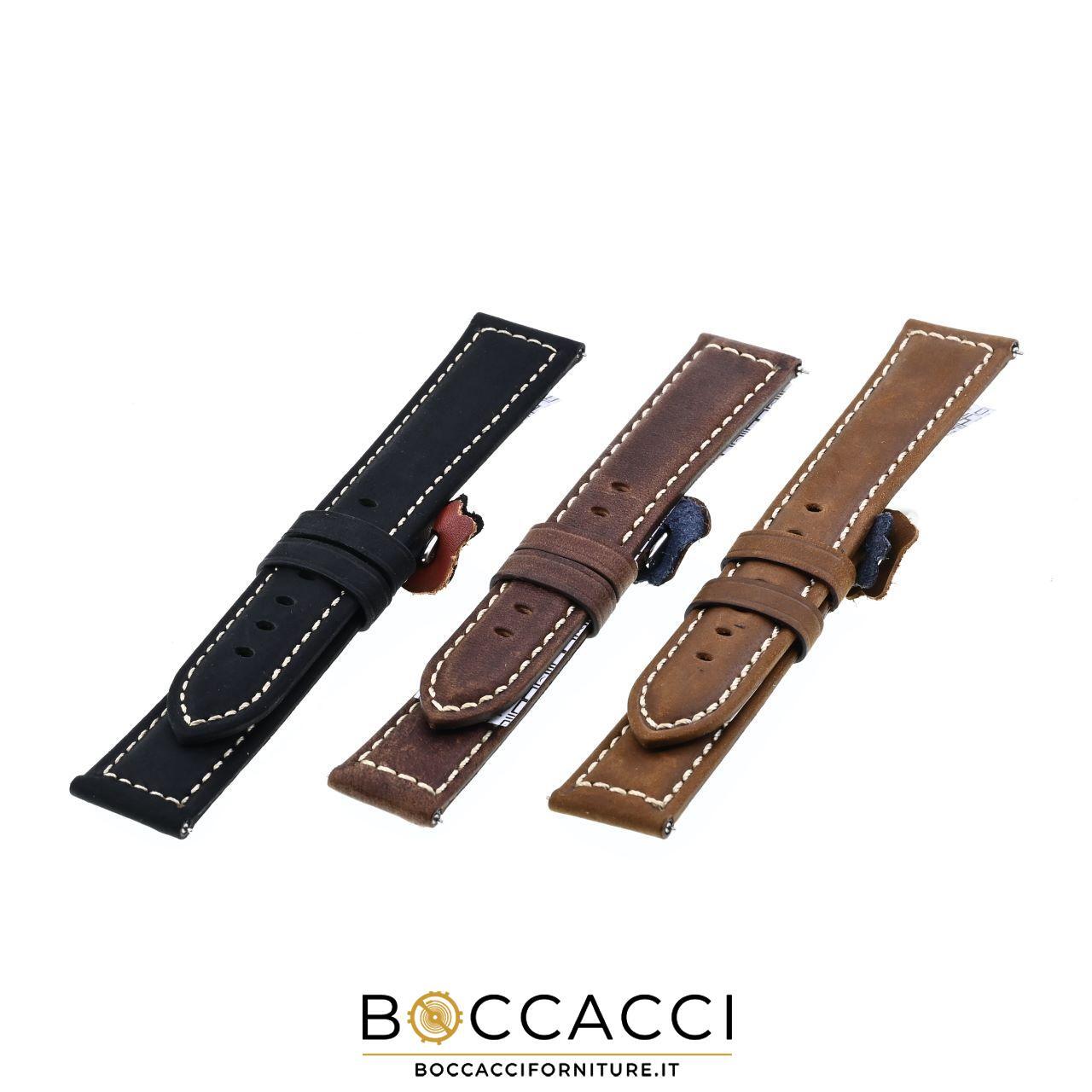 DILOY Cinturini per Orologi in Pelle Scamosciata 20 22 24 MM (NUOVO)