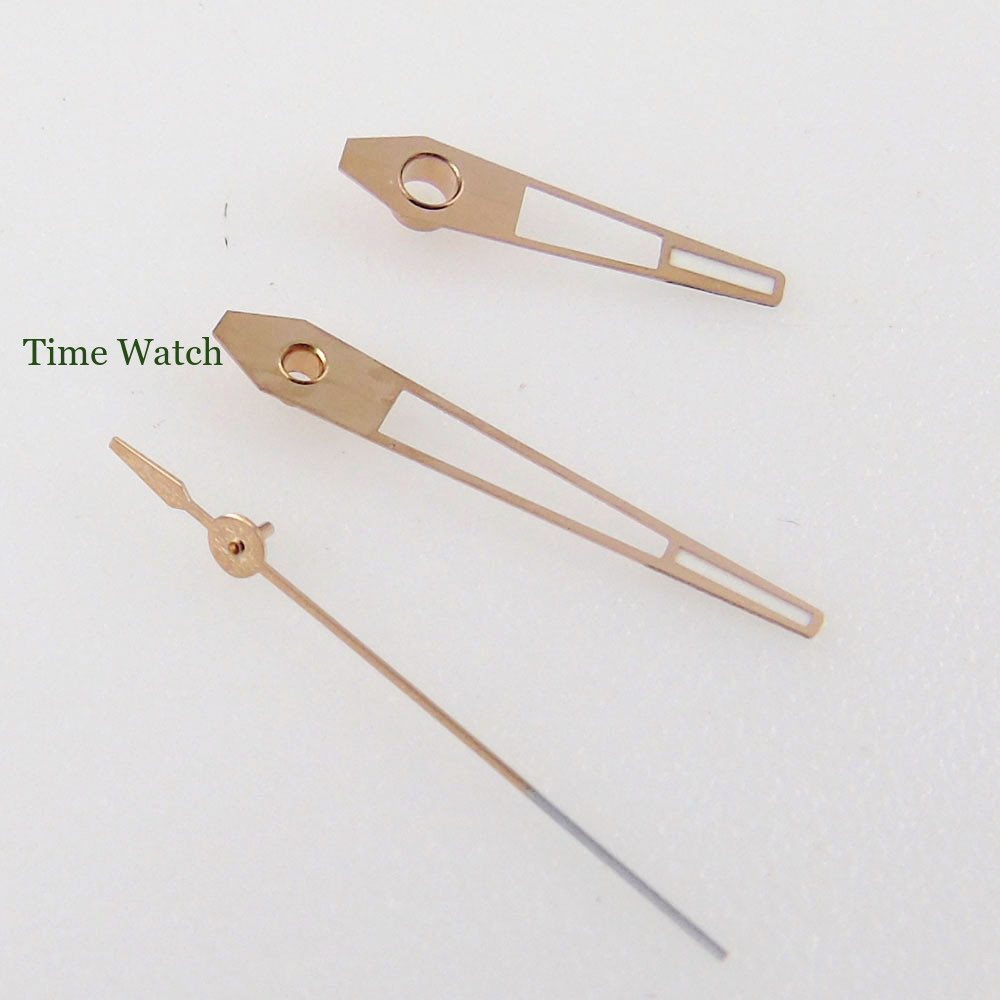 Silver/Rose Gold Hollow Watch Hands For Mingzhu/DG 2813 Miyota 8215 821A 8205