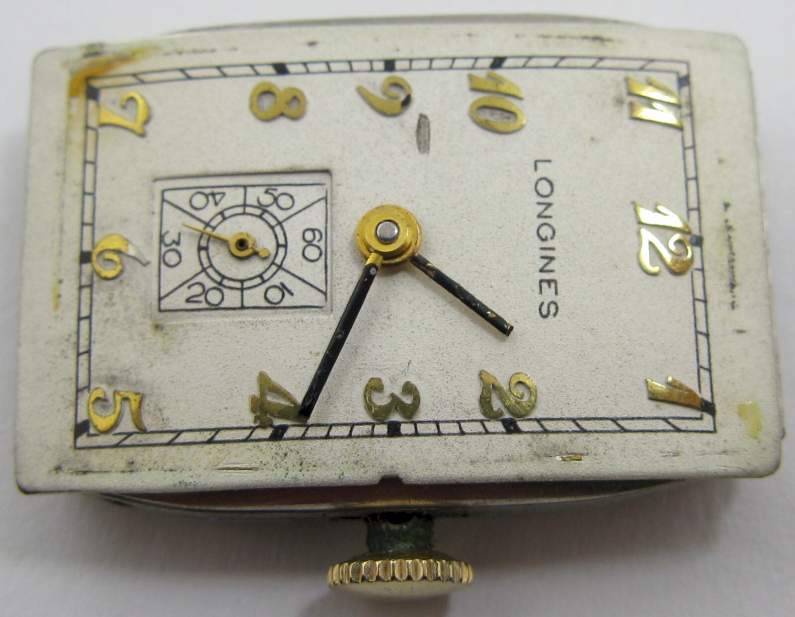 Longines 9L 25.17 17 jewels Watch movement for part … curved / bombe dial
