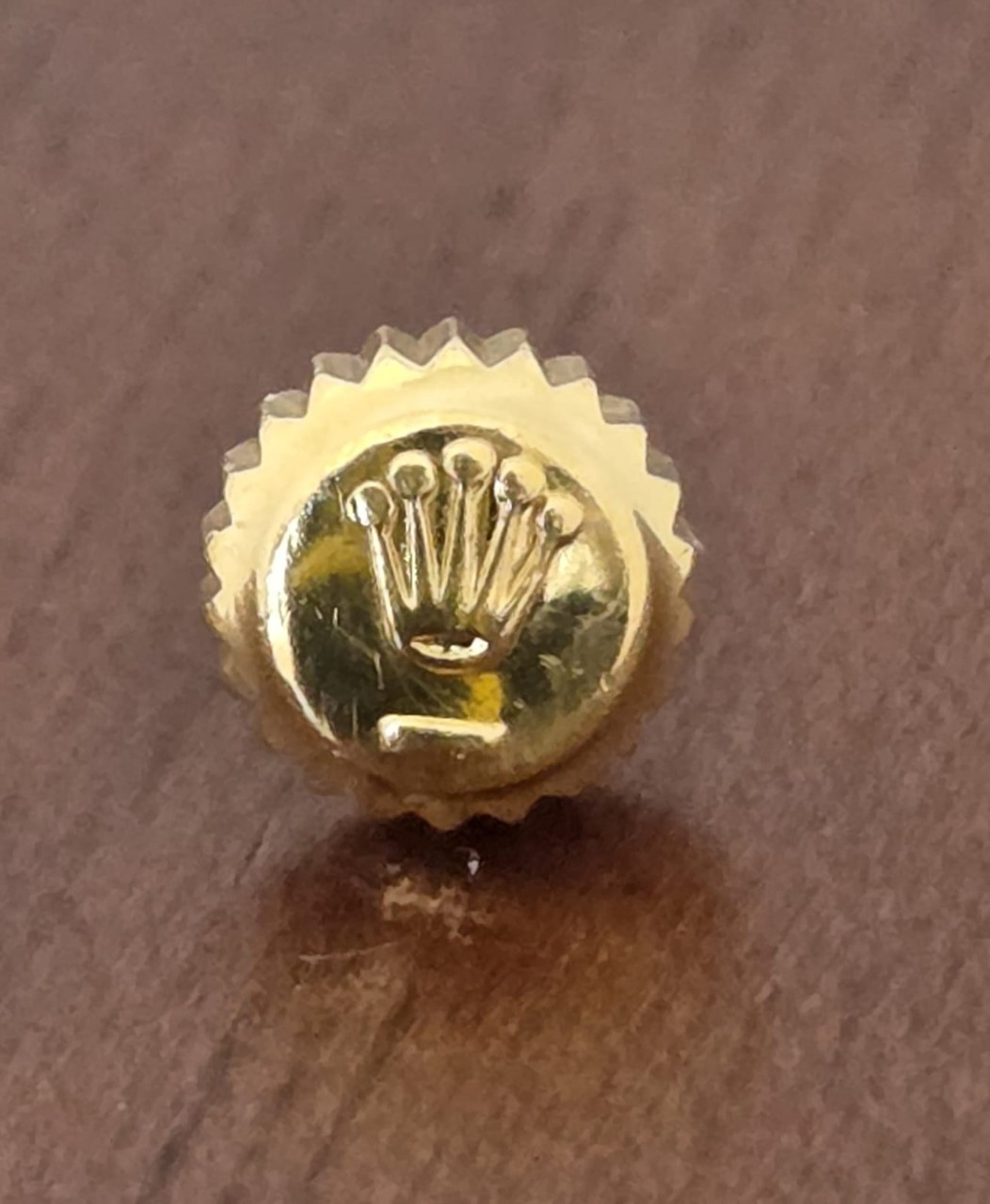 Genuine Rolex 5.3mm 18k Yellow Gold Twinlock Crown B24-530-8 6917 (1)