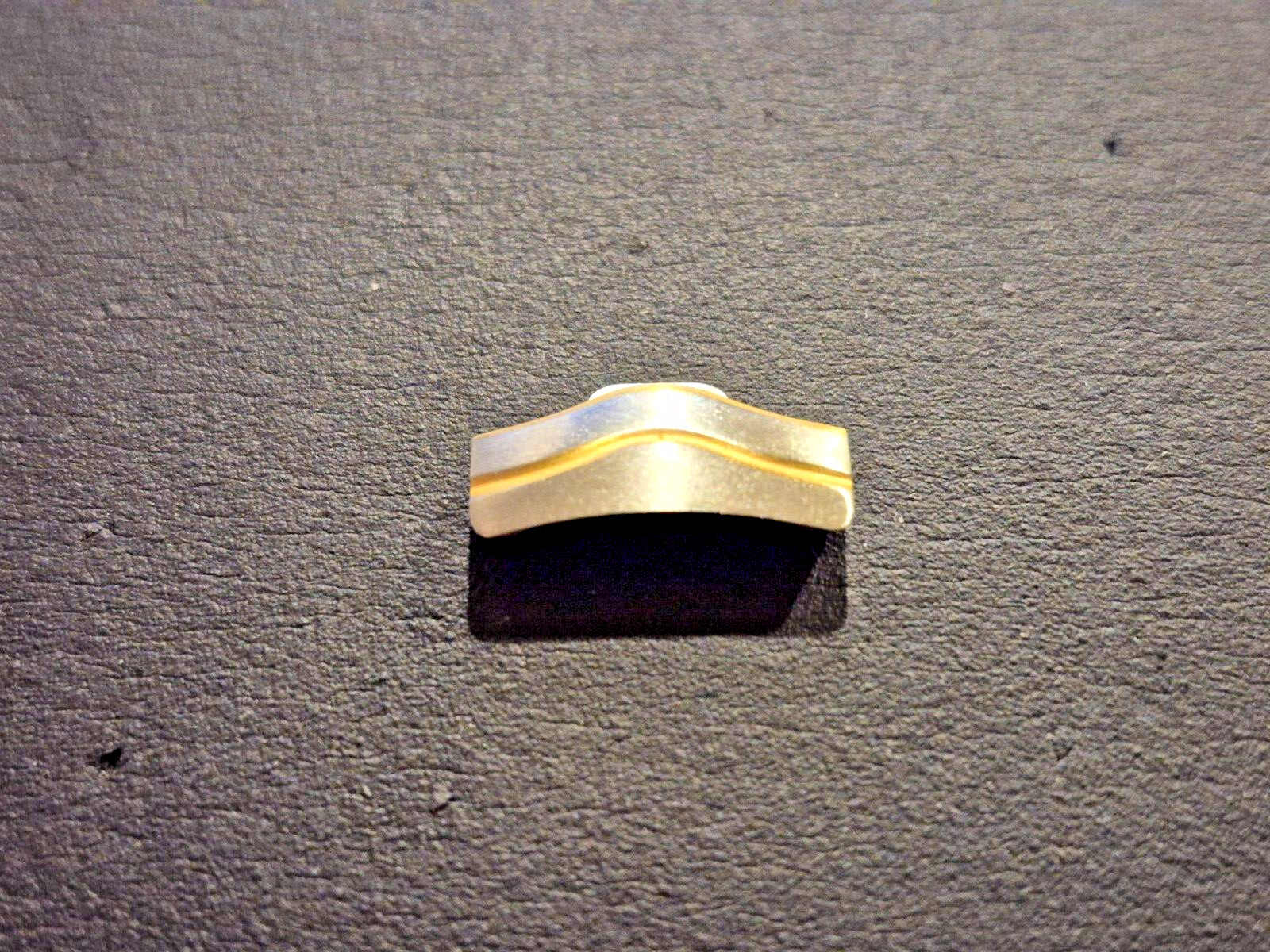 EBEL Classic Wave 15mm End Piece Link Stainless Steel and Gold For 15mm lug case