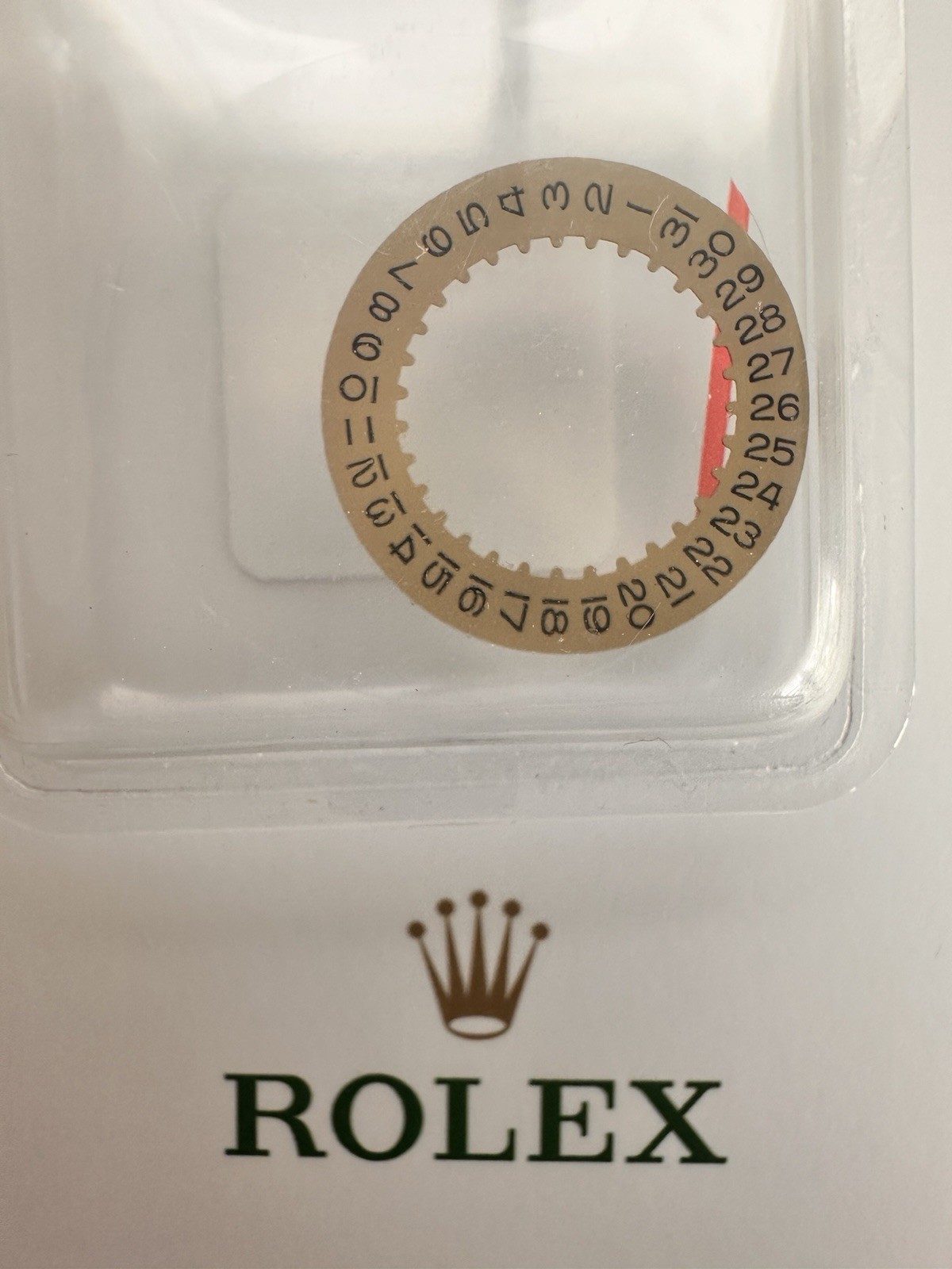 Genuine Rolex 3135 date disc. NEW Sealed
