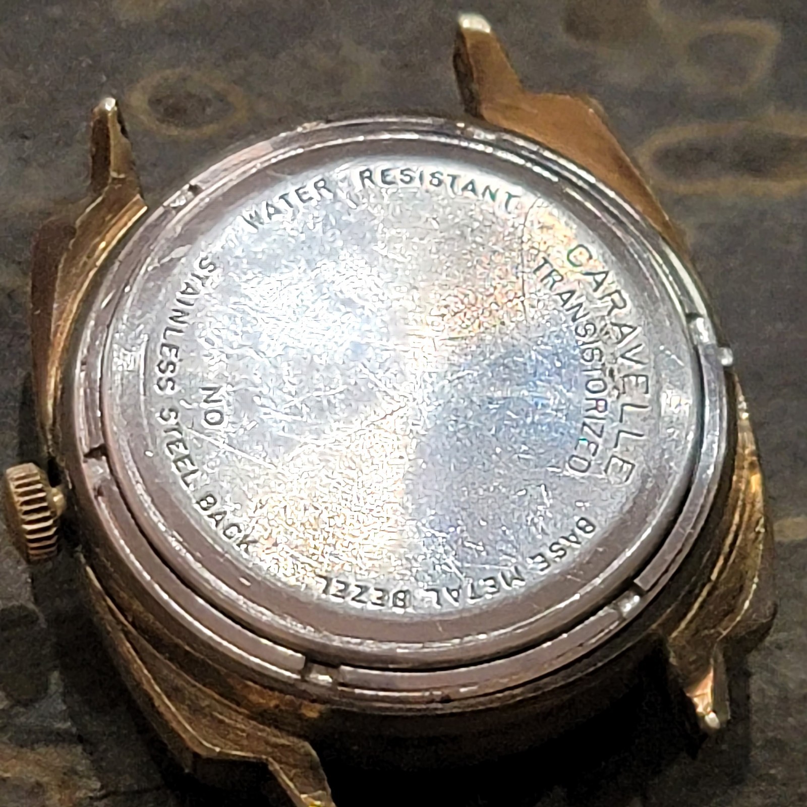 Caravelle Bulova Transistorized 12UCD Electric Date Watch – For Repair – SB805
