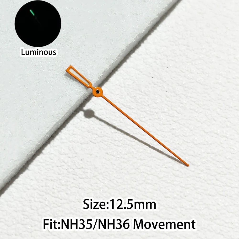 Personalized Second Hand Green/Blue Green Luminous Watch Hands Fit NH35 NH36