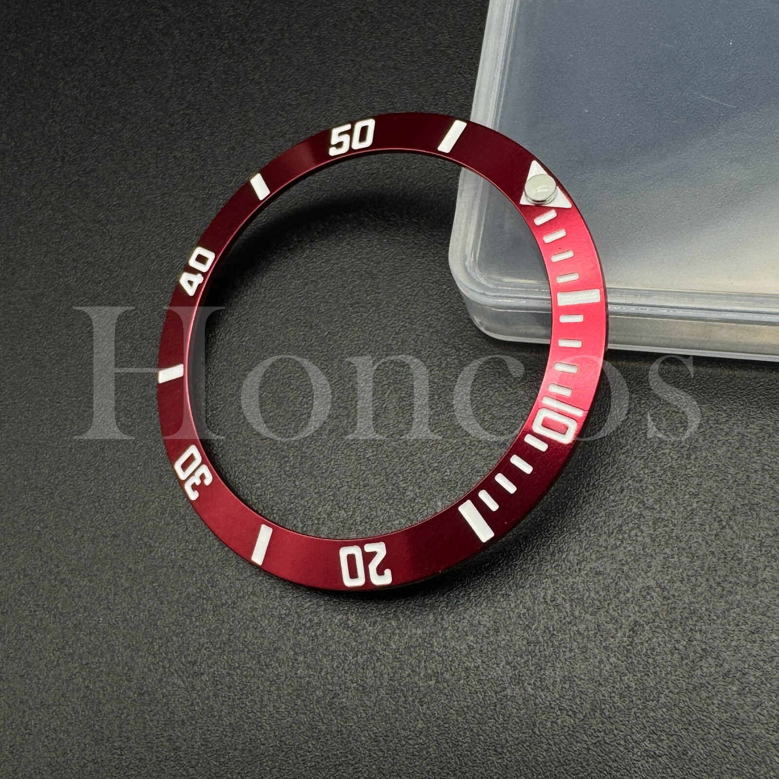 Replacement Aluminum Bezel Insert to fits for Rolex Sub 38 MM Red Custom