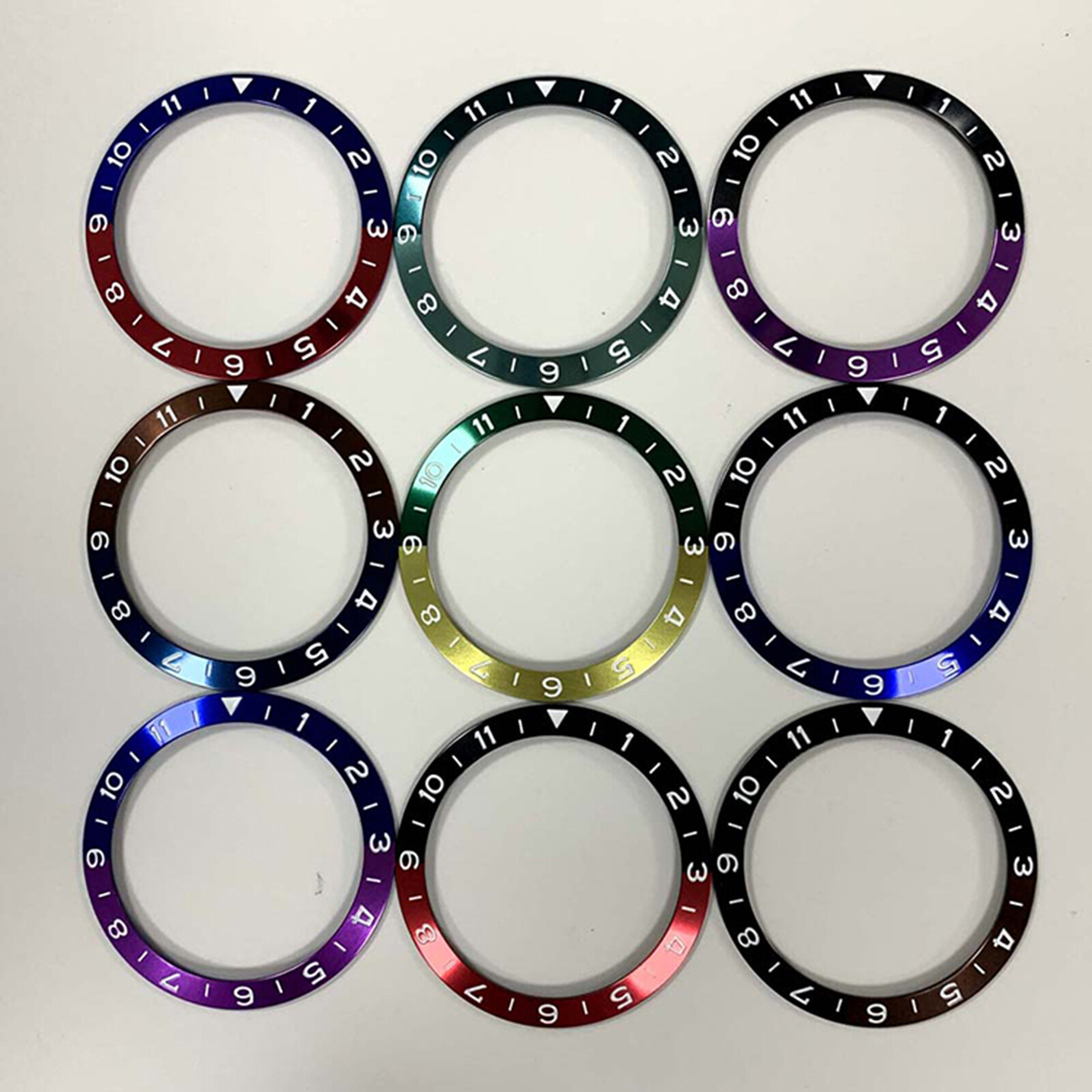38mm Aluminum Bezel Watch Bezel Insert for 40mm Watch Case GMT1-11 Bezel Ring