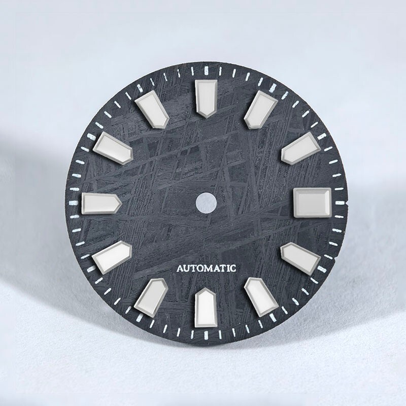 DS Natural Real Meteorite Dial 28.5MM NH35/34 Personalized custom logo and text