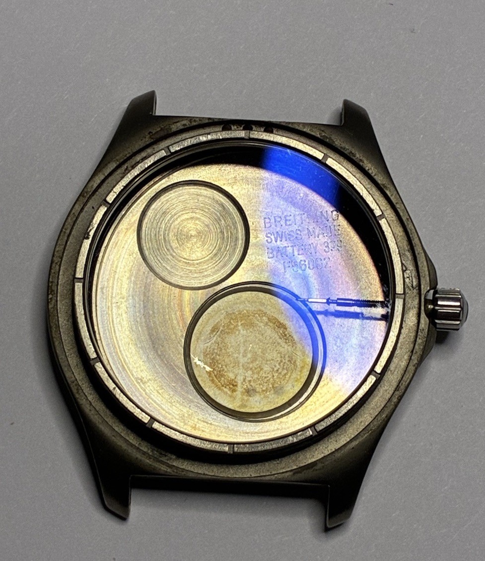Breitling Aerospace Titan Case, Glass, Crown, (No Bezel ) Vintage F56062 Rare!!