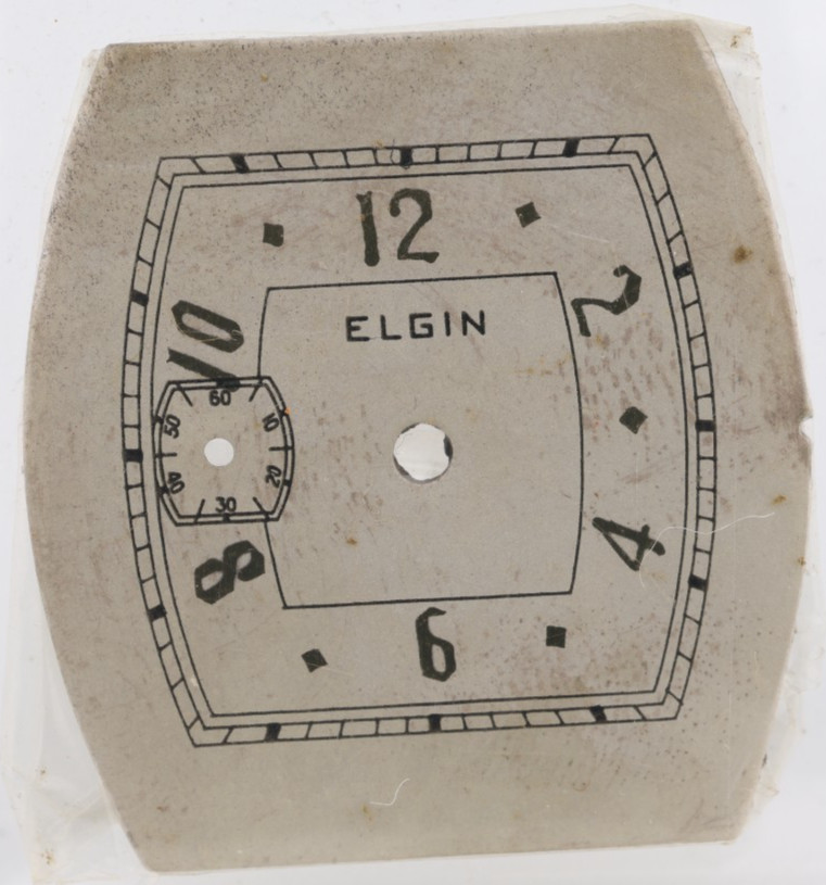 ELGIN ART DECO TANK NOS WRIST WATCH DIAL 24.1×25.4mm (KX)