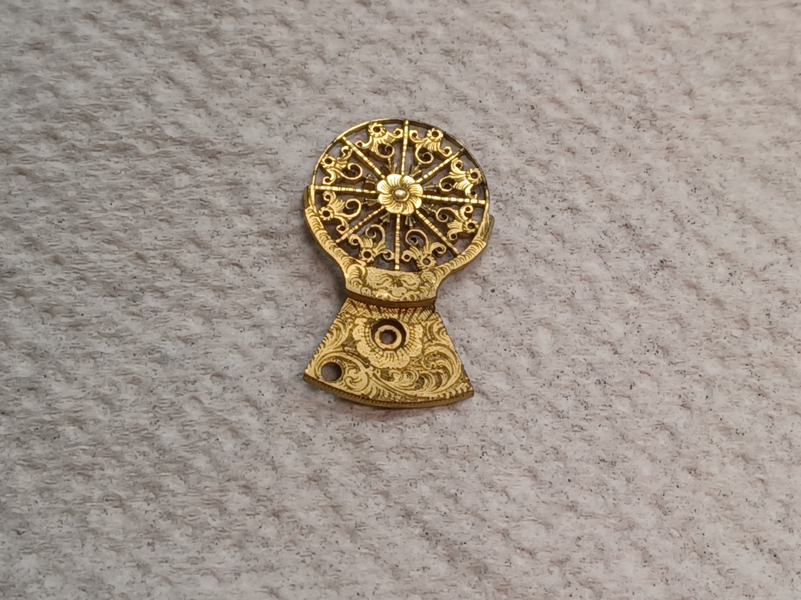 Antique Vintage Balance Cock Pocket watch Bridge #5