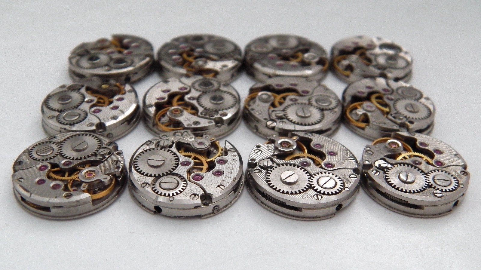 12 Chaika Watch Movements. 16mm USSR Soviet Mechanisms. Steampunk Parts. Spares