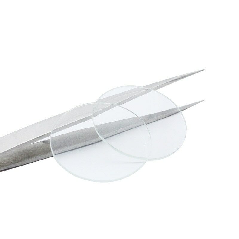 Flat 1.0mm Round Sapphire Watch Glass Crystal Glass Lens Mirror 13mm-40mm Tools