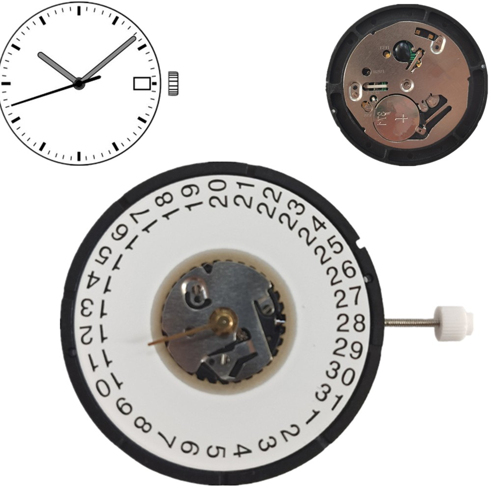 3mm Thickness Quartz Watch Movement Date At 3 Repair Parts For ISA 2334/1035 a