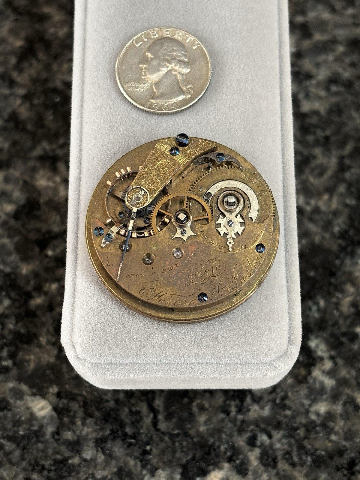 Antique 1868 E. Howard & Co. Series III Size N 15j Pocket Watch Movement – RARE