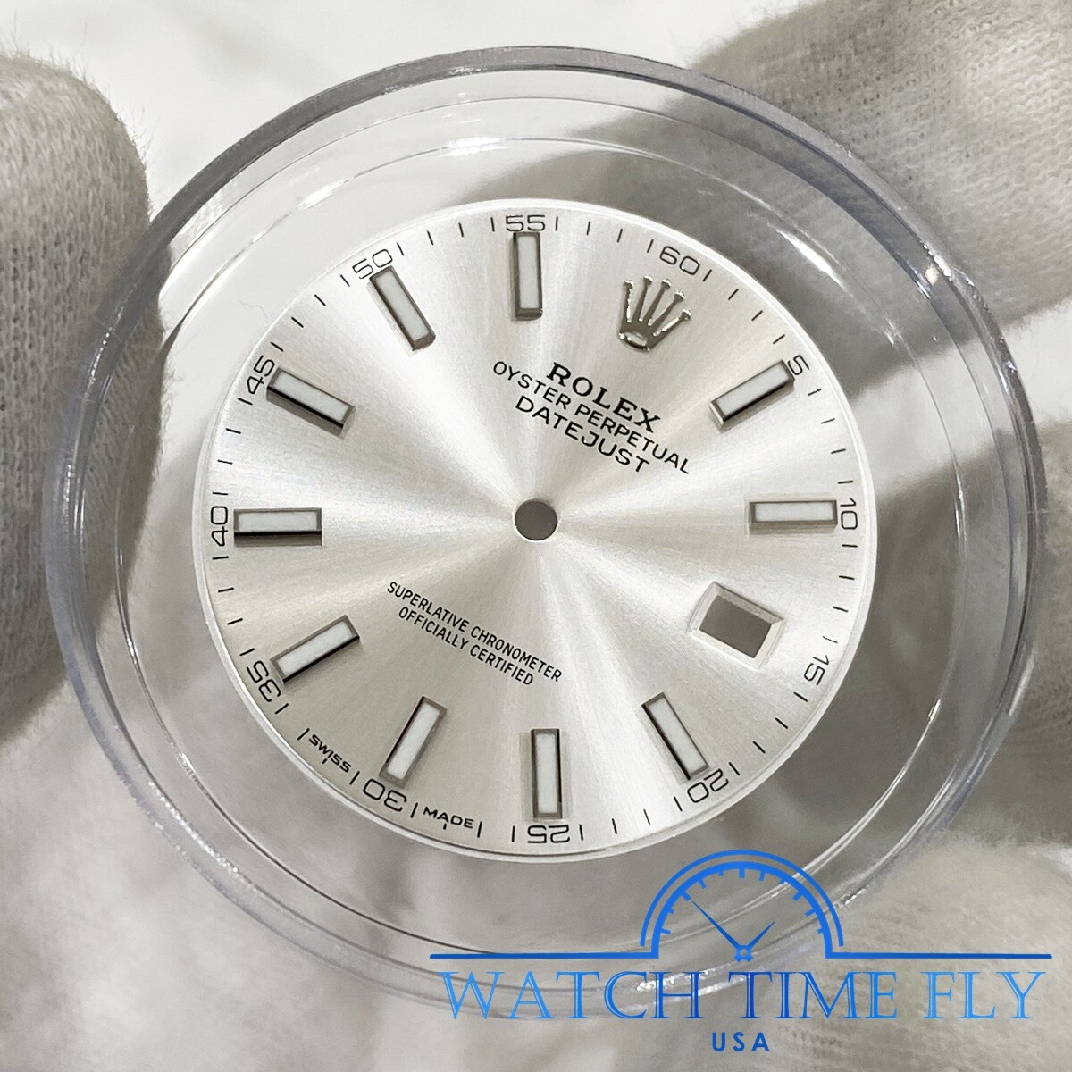 Rolex Oyster Perpetual Datejust 41 Watch Silver Index Dial For 126300 & 126334
