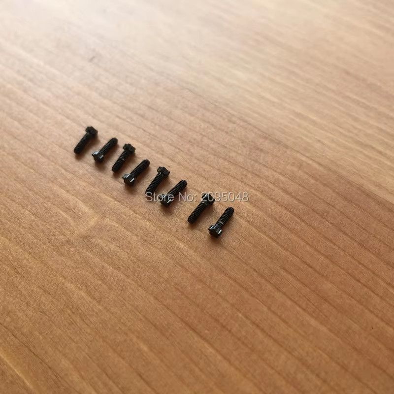 8pcs Silver Black Rose 5 Prongs Screw Fits Richard Mille Watch Bezel RM011 050