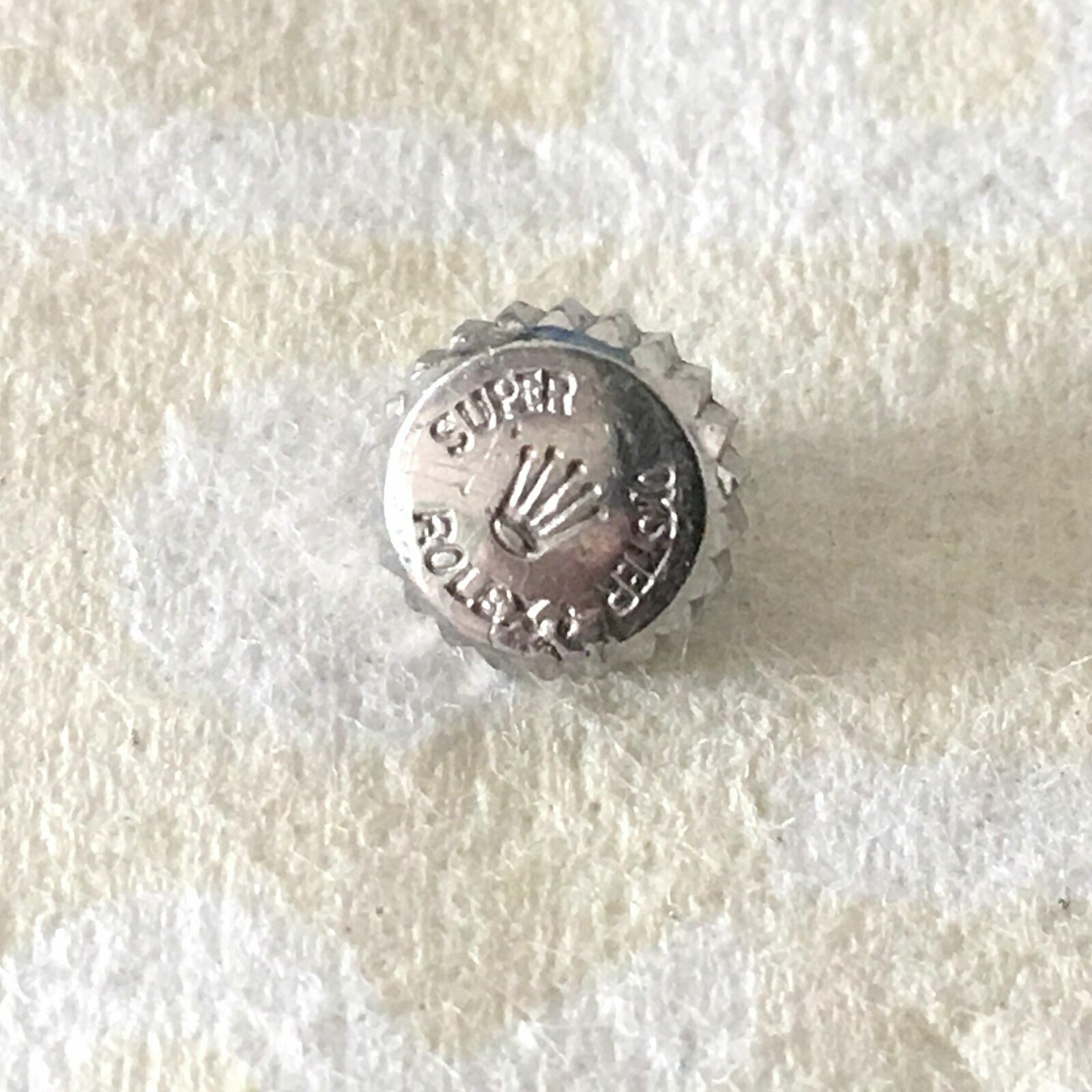 ROLEX SUPER OYSTER STAINLESS STEEL VINTAGE CROWN 100% GENUINE #W1139