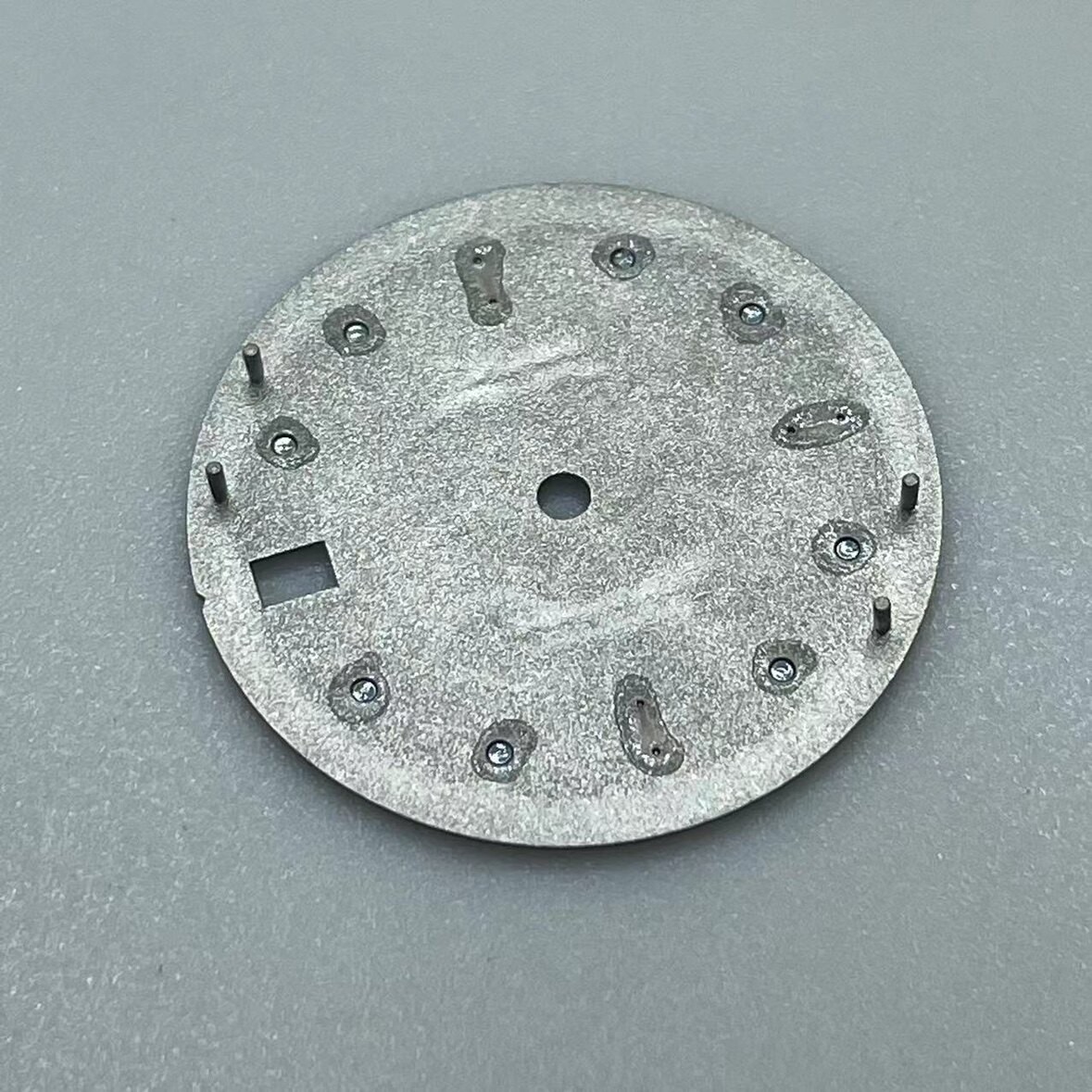 28.5mm Water Ripples Watch Dial Green Lume for Nh35 Nh36 Movement Watch Parts