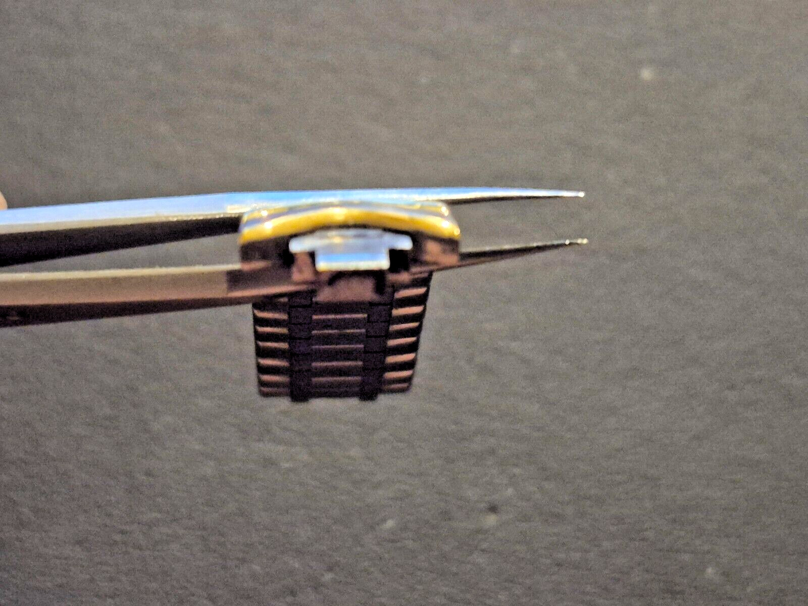 EBEL Classic Wave 12 Link Steel & Gold Segment for bands found on 13mm lug cases