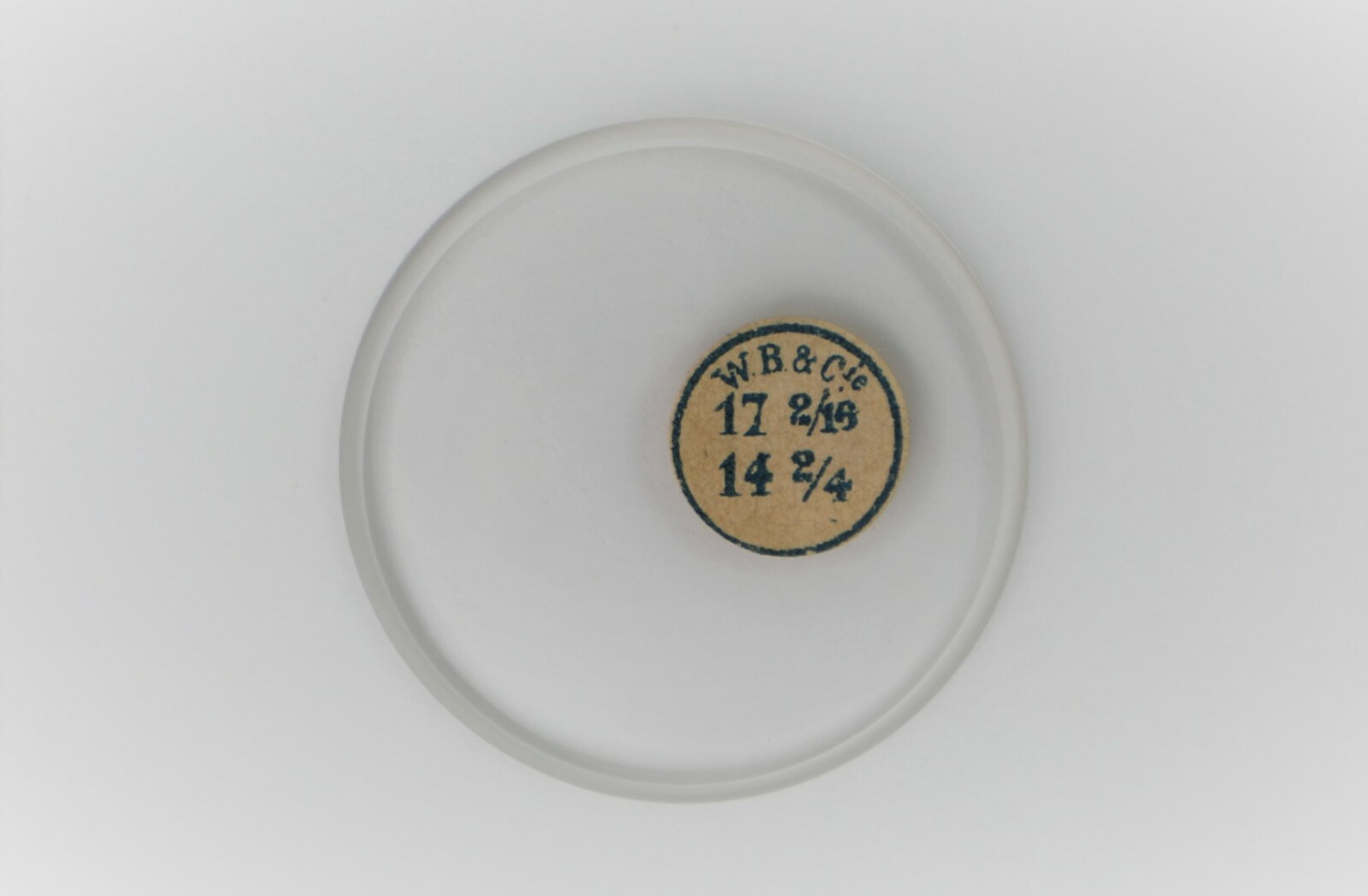 17 Ligne Thick NOS Open Face Pocket Watch Crystals- Beveled Edge