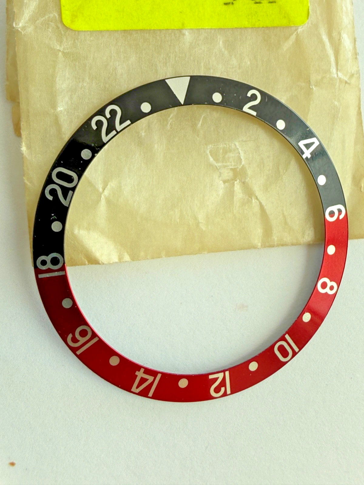 ROLEX GENUINE GMT COKE BEZEL INSERT Part# B315-16760-7-A1 For 16710 16700 16760