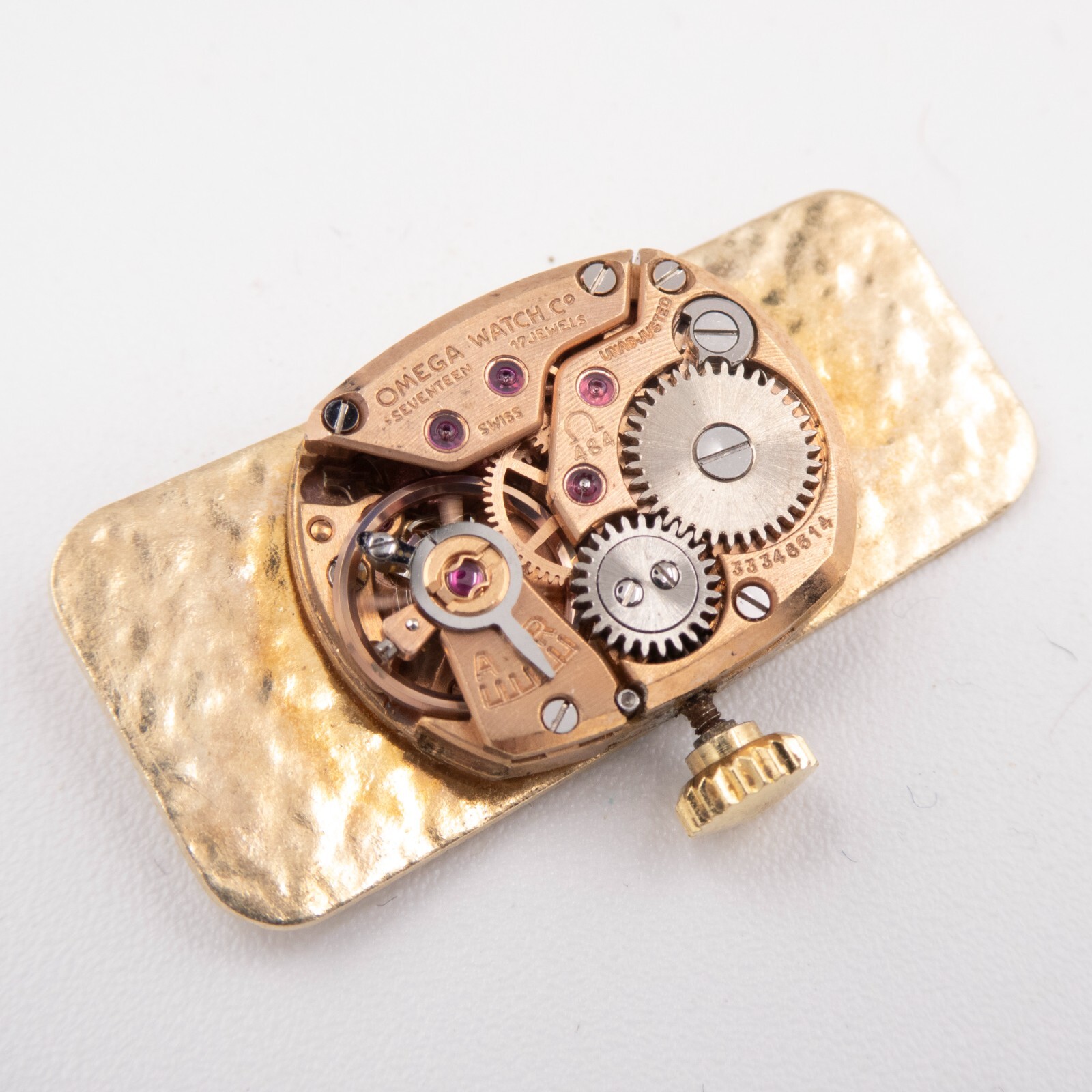 Vintage Omega Caliber 484 17-Jewel Wristwatch Movement, Keeps Time