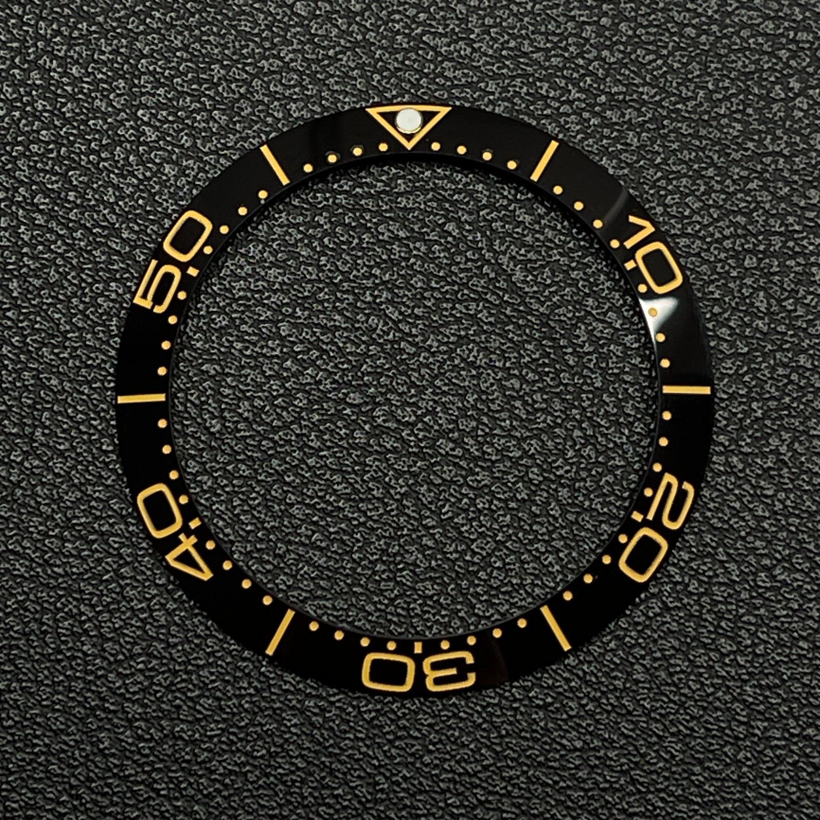 Black and Gold 38mm Ceramic Bezel insert Black White For Rolex Seiko SKX SRPD