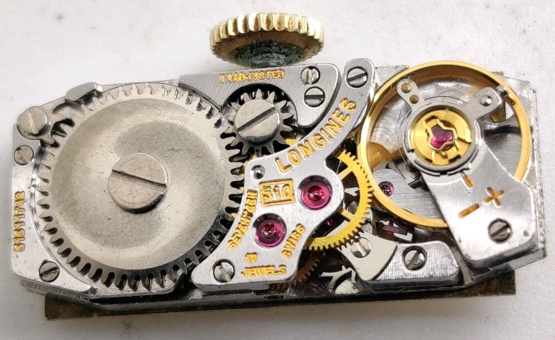 Longines 510 FHF 59 High Grade 17 jewel watch movement Running