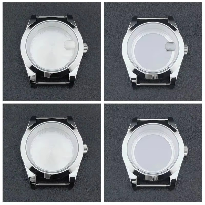 Movement Bevel Edge Good36Mm/39Mm Silver Watch Case Sapphire Fit NH35 NH36 NH34