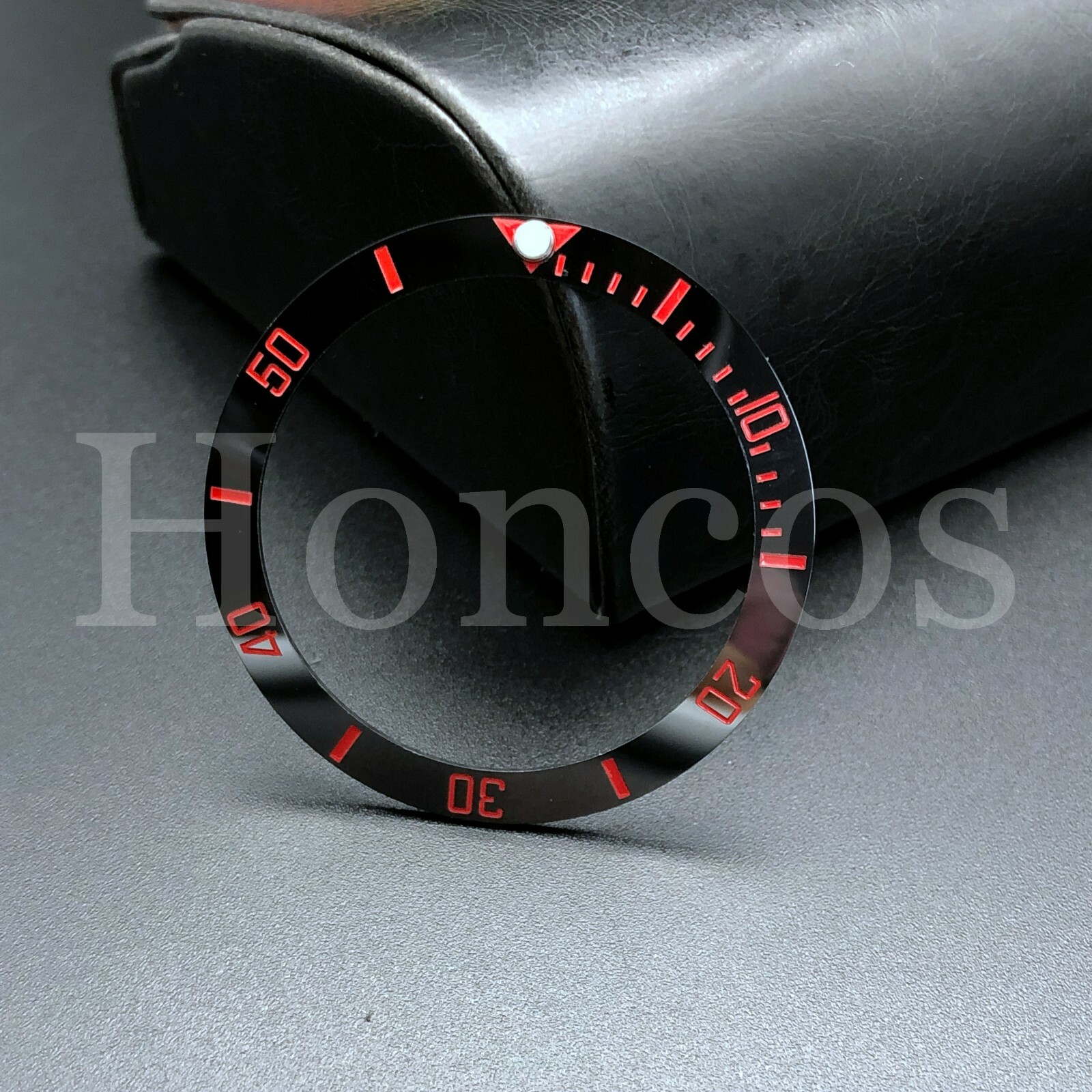38 MM Watch Ceramic Bezel Insert Ring Loop For SUB 116610 16610 Custom Red