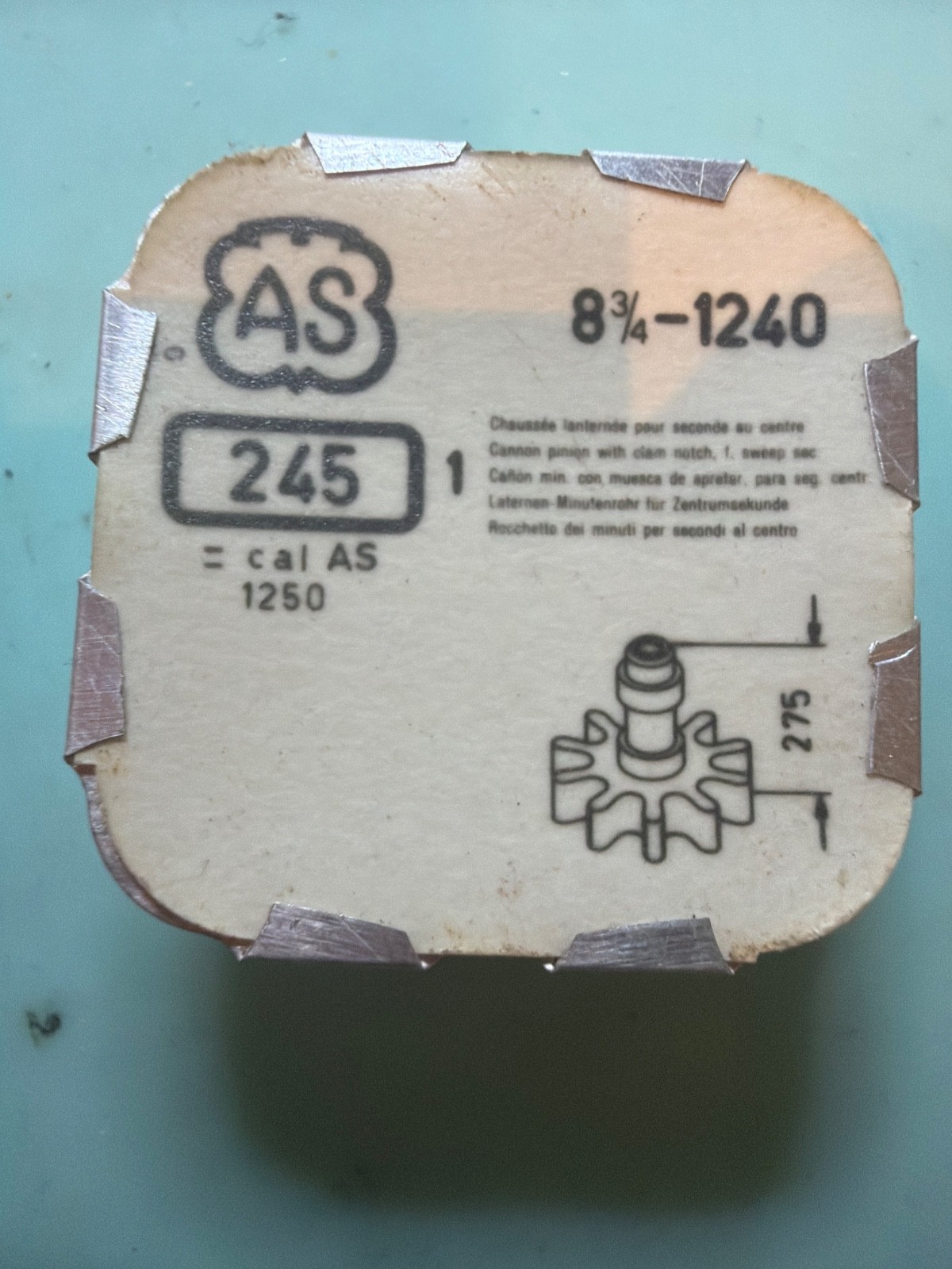Watch Part #245 – NOS – Cannon Pinon for Sweep Second – Various Calibers