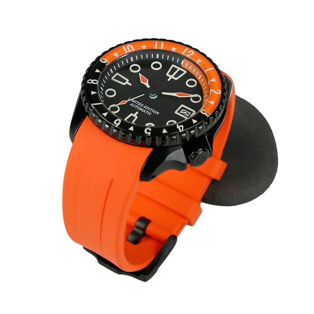 20ATM Watch Case 316L Stainless Steel For NH35 NH36 007 4H With Guard Mods Parts