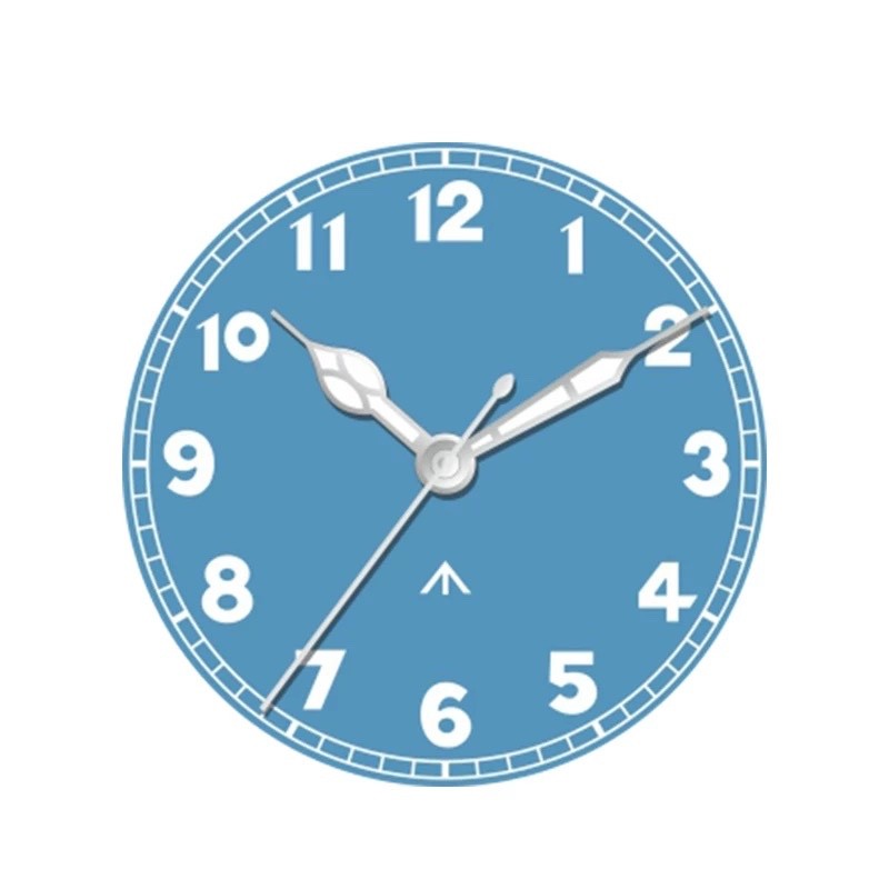28.5mm Matte Sunburst Luminous Watch Dial Light Blue + Hands Set NH35/36