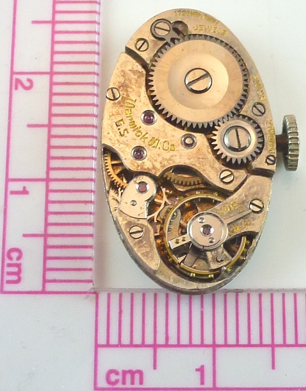 Vintage Warwick Watch Co Mechanical Wristwatch Movement – Parts / Repair