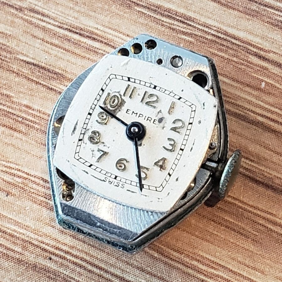 Vintage Empire Landau KOT Watch 7 Jewel Swiss Movement Anchor Case Back WP1