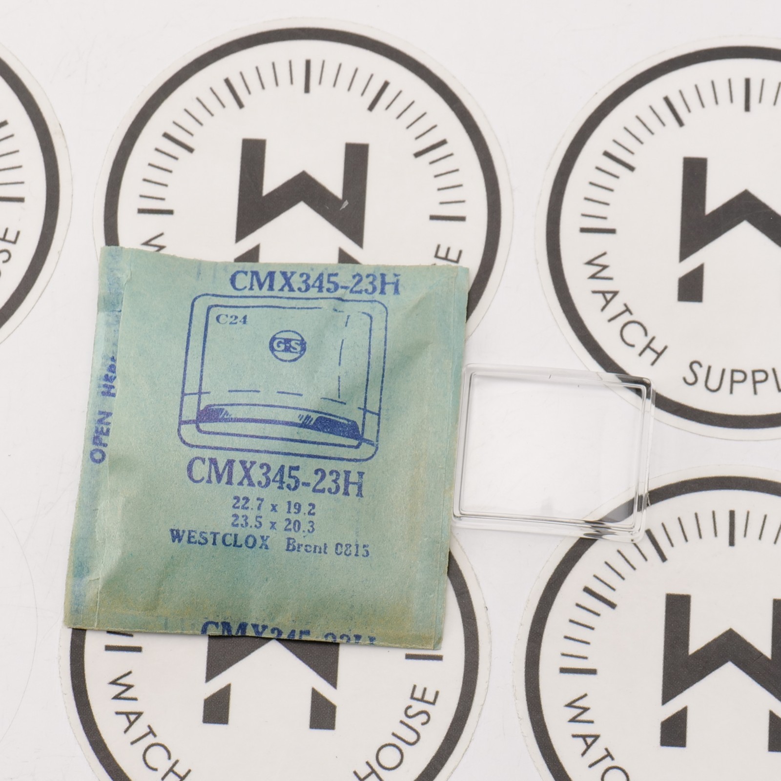 Vintage GS CMX345-23H Crystal Westclox 22.7 x 19.2 New Old Stock Part (MX)