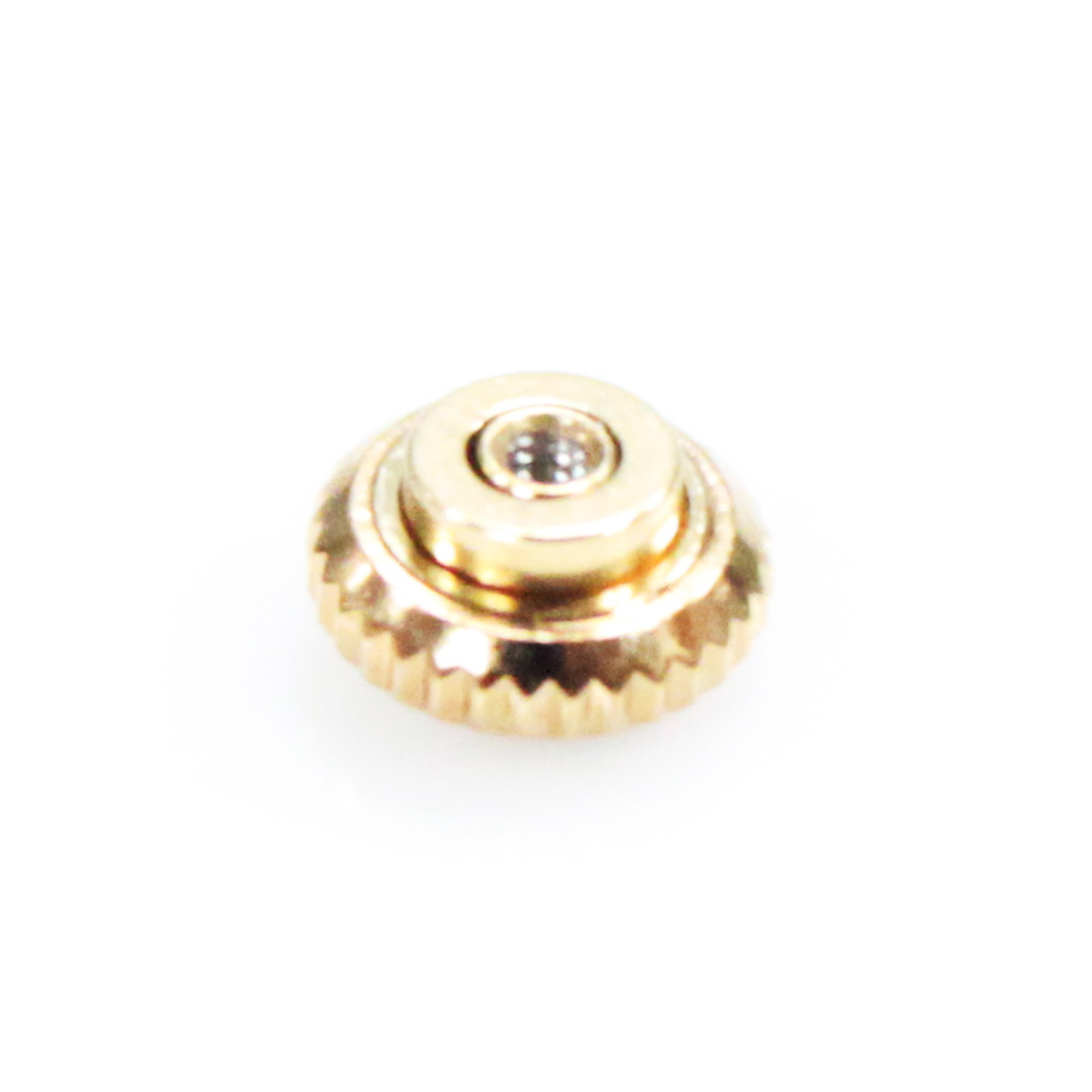 Genuine Authentic Omega Replacement Watch Parts Gold Finish 4.4 x 2.3mm Crown